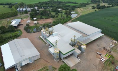 Vista aérea da sede da Fazendo Santo Amaro, em Muitos Capões/RS